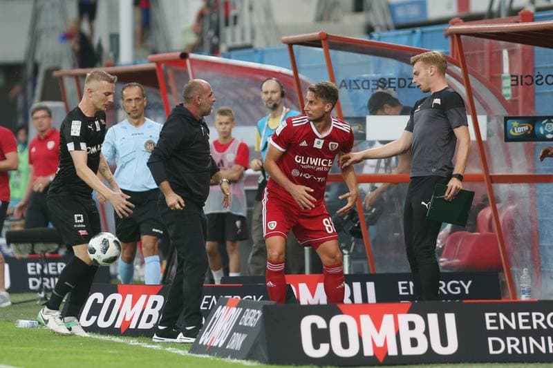 Football. Lotto Ekstraklasa. Piast Gliwice - Cracovia Krakow. 24.08.2018