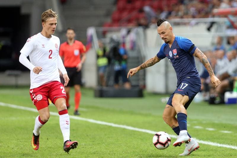 Football. International Friendly. Slovakia - Denmark. 05.09.2018