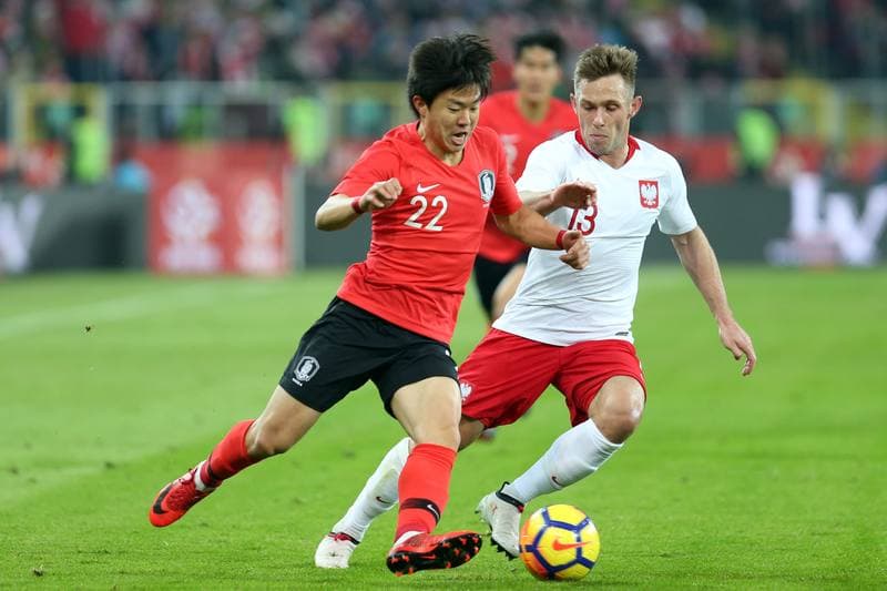 Football. International Friendly. Poland - South Korea. 27.03.2018
