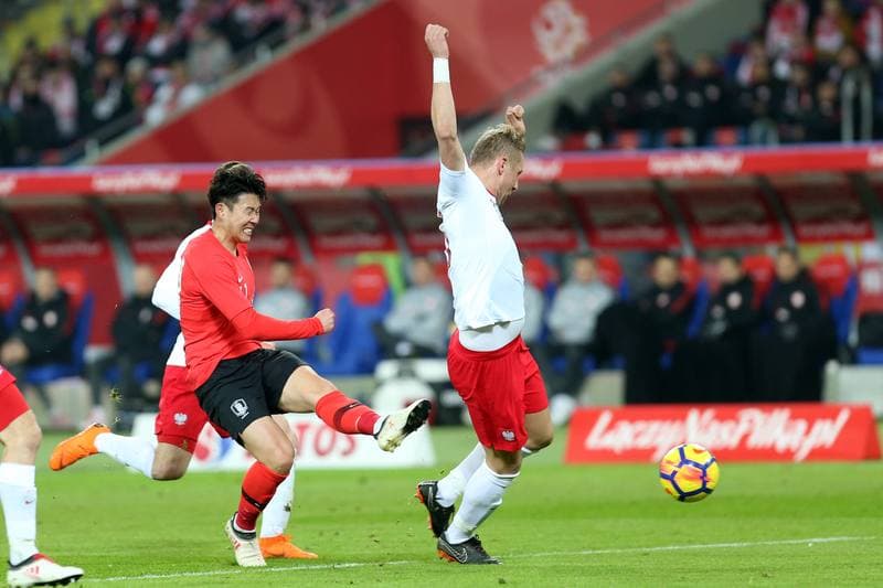 Football. International Friendly. Poland - South Korea. 27.03.2018
