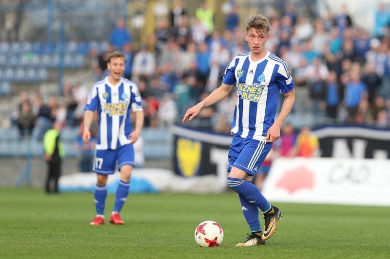 Football. Nice I Liga. Ruch Chorzow - Chojniczanka Chojnice. 11.04.2018
