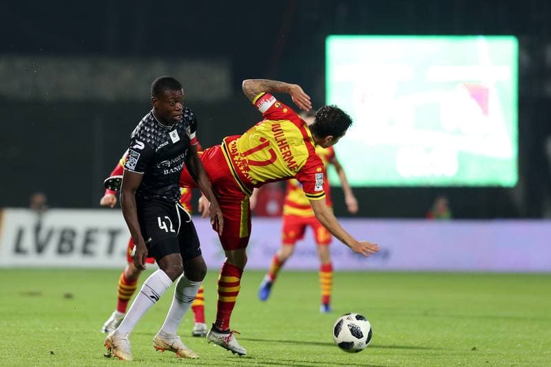 Football. Lotto Ekstraklasa. Zaglebie Sosnowiec - Jagiellonia Bialystok. 05.11.2018
