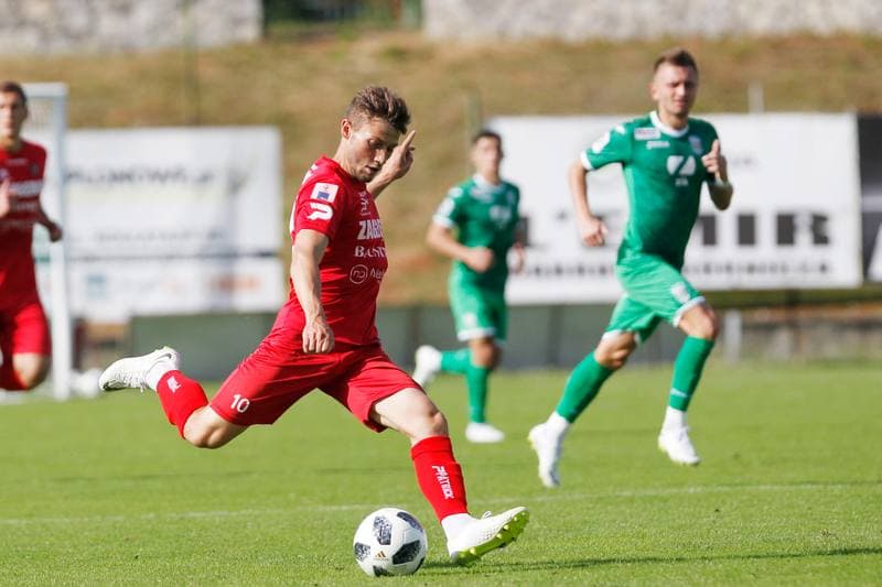 Football. Sparing. Zaglebie Sosnowiec - Karpaty Lwow. 08.07.2018