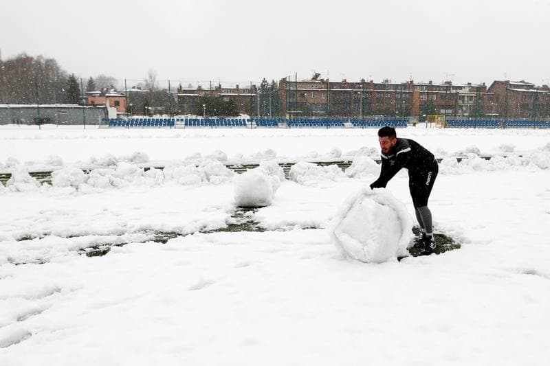Football. GKS Katowice. Training. 14.01.2019