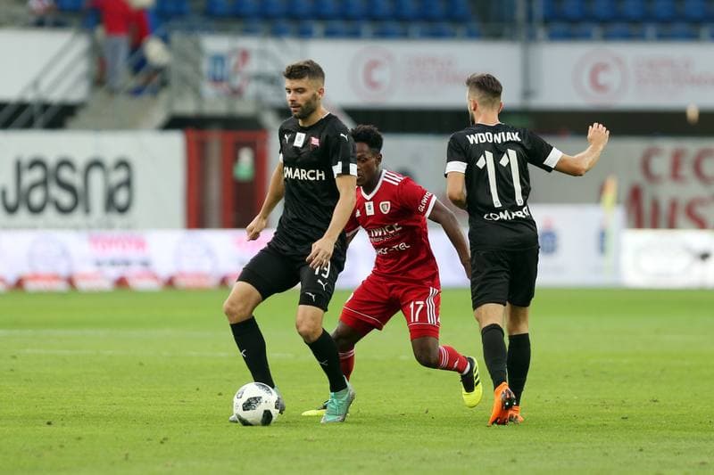 Football. Lotto Ekstraklasa. Piast Gliwice - Cracovia Krakow. 24.08.2018