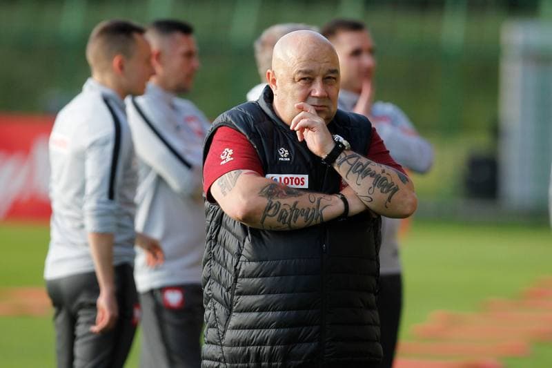 Football. Poland national team. Training. 08.10.2018