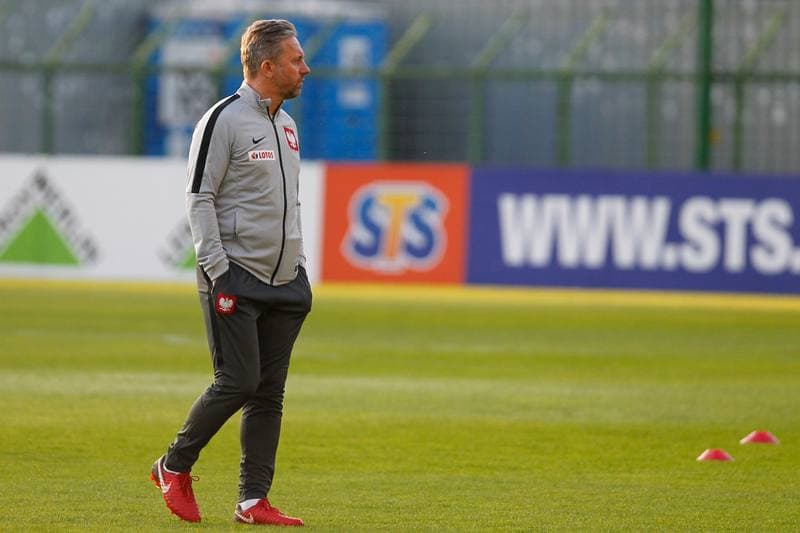 Football. Poland national team. Training. 08.10.2018
