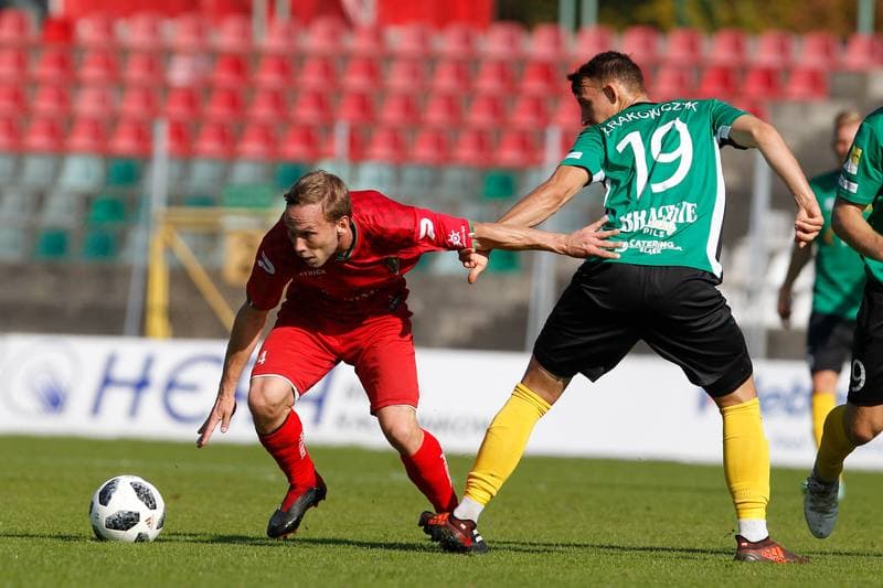 Football. Sparing. Zaglebie Sosnowiec - GKS 1962 Jastrzebie. 13.10.2018