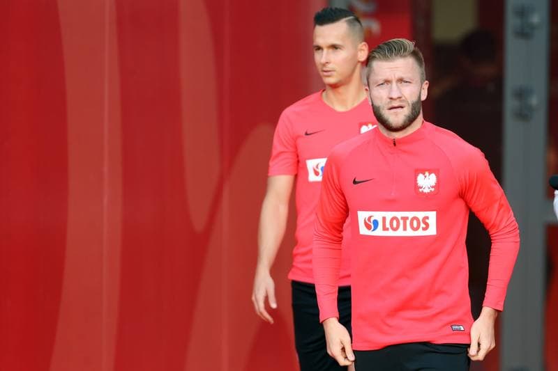 Football. Poland national team. Training. 13.10.2018