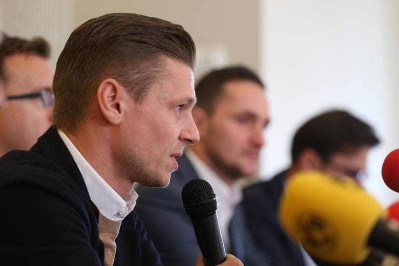 Football. Akademia im. Lukasza Piszczka. Press Conference. 19.03.2019