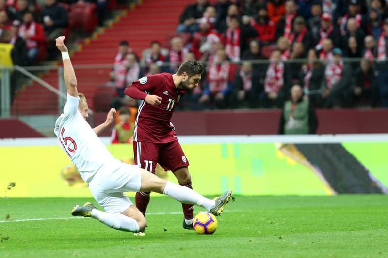 Football. Euro 2020 Qualifiers. Poland - Latvia. 24.03.2019