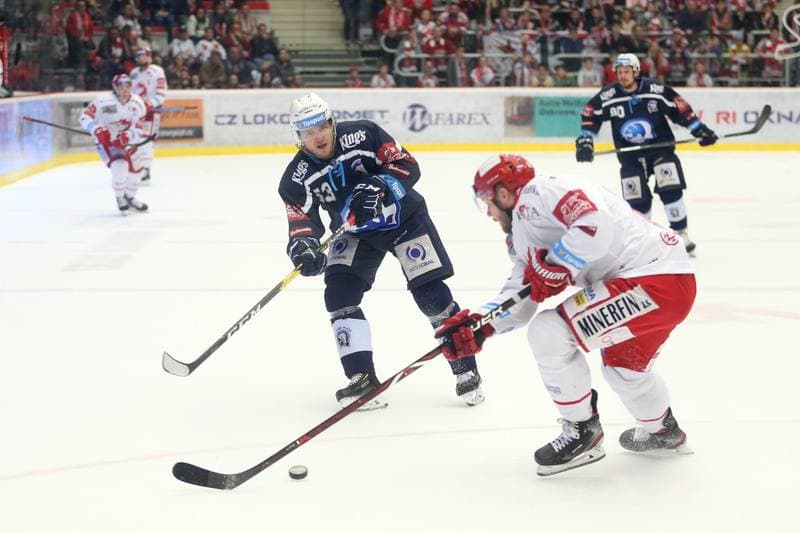 Ice Hockey. Tipsport Extraliga. Ocelari Trinec - Skoda Plzen. 04.04.2019