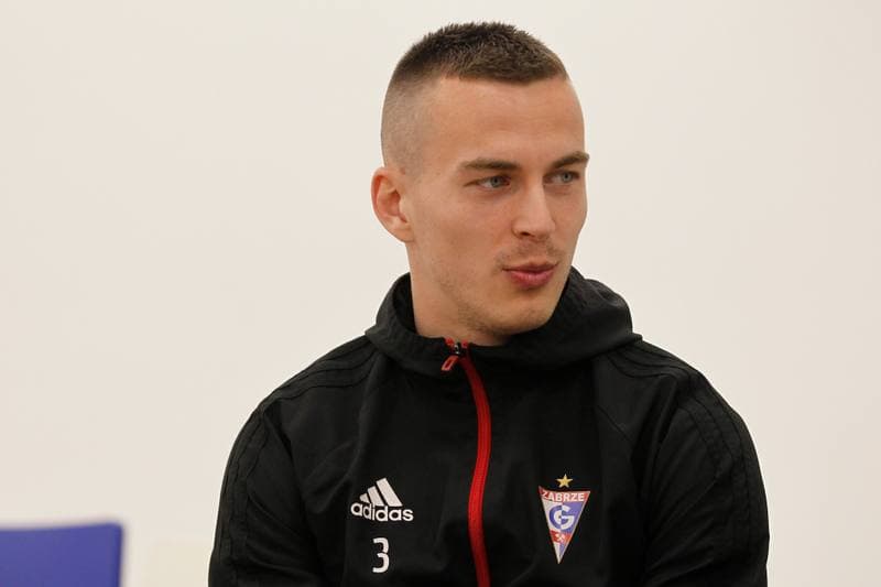 Football. Gornik Zabrze. Press Conference. 17.04.2019