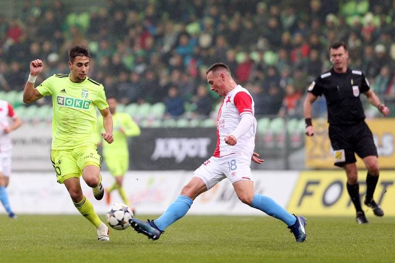 Football. Fortuna:Liga. MFK Karvina - Slavia Prague. 24.11.2018