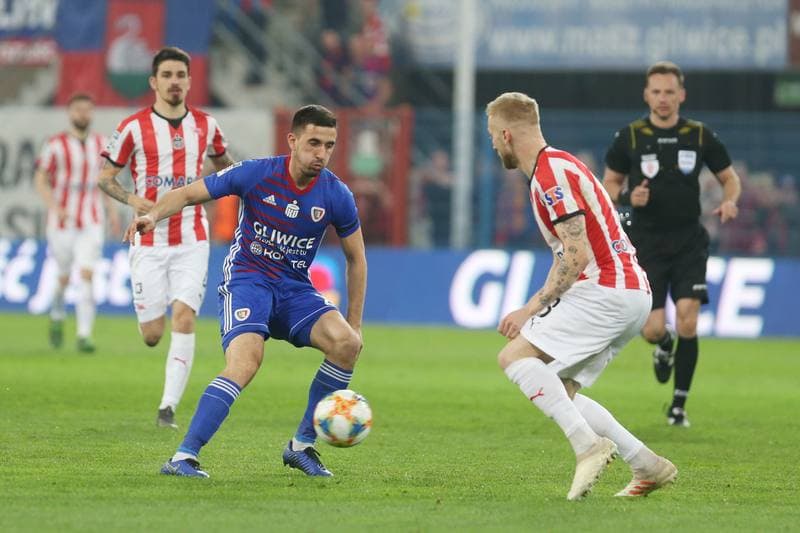 Football. Lotto Ekstraklasa. Piast Gliwice - Cracovia Krakow. 26.04.2019