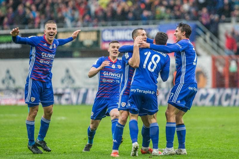 Football. Lotto Ekstraklasa. Piast Gliwice - Jagiellonia Bialystok. 12.05.2019
