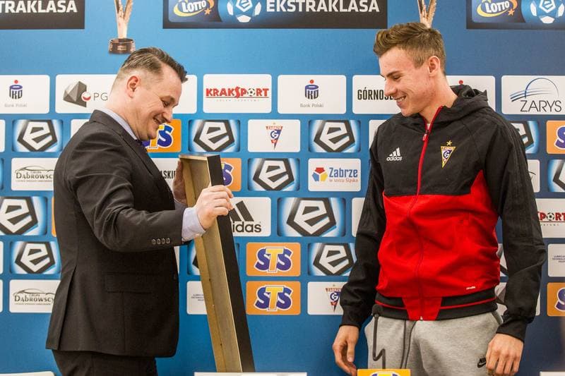 Football. Gornik Zabrze. Press Conference. 13.05.2019