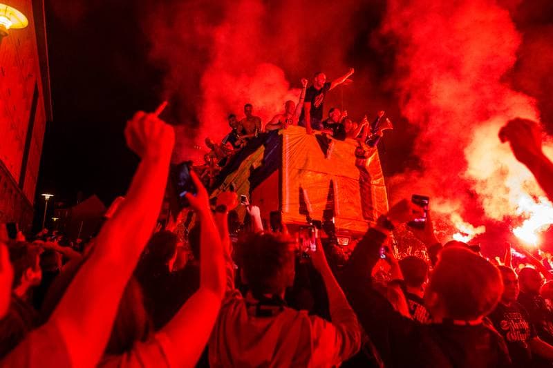 Football. Piast Gliwice. Celebration. 19.05.2019