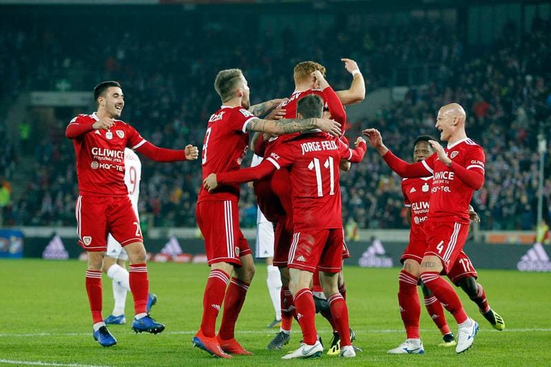 Football. Lotto Ekstraklasa. Gornik Zabrze - Piast Gliwice. 08.03.2019