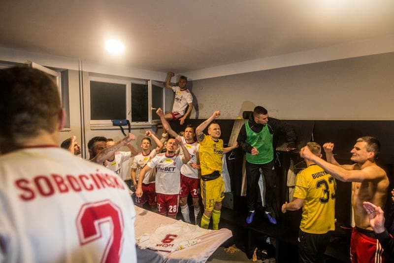 Football. Fortuna I Liga. GKS 1962 Jastrzebie - LKS Lodz. 04.05.2019