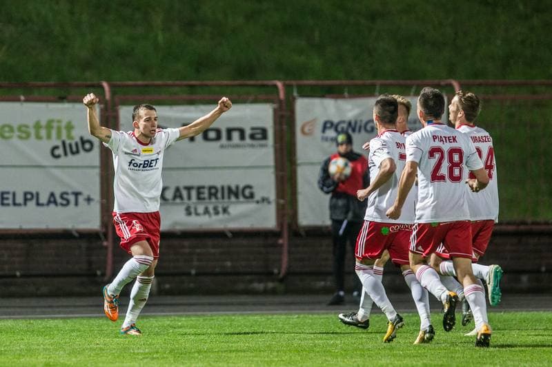 Football. Fortuna I Liga. GKS 1962 Jastrzebie - LKS Lodz. 04.05.2019
