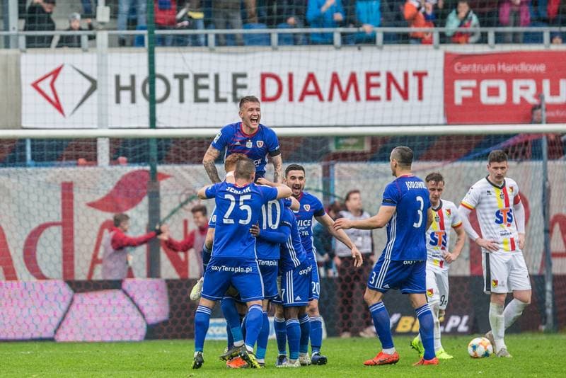 Football. Lotto Ekstraklasa. Piast Gliwice - Jagiellonia Bialystok. 12.05.2019