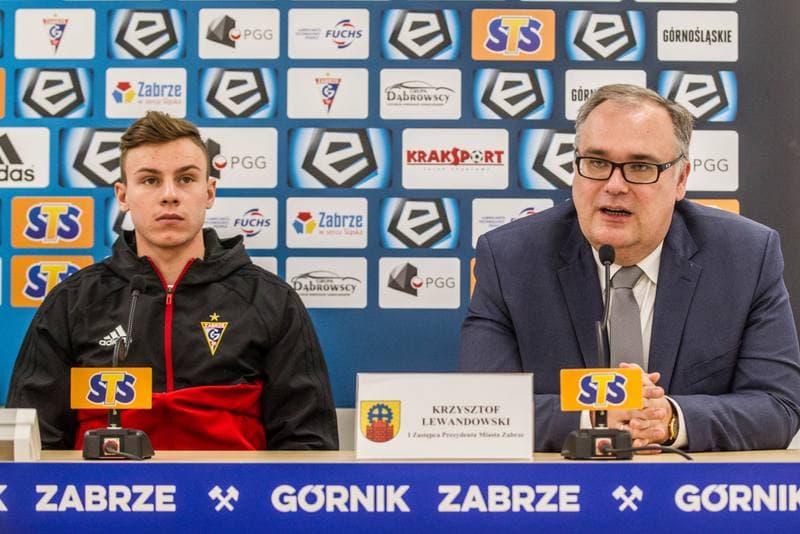 Football. Gornik Zabrze. Press Conference. 13.05.2019