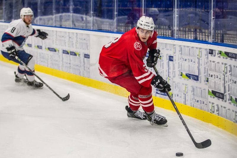Ice Hockey. Friendly Match. Poland U20 - HK Nitra. 16.08.2019