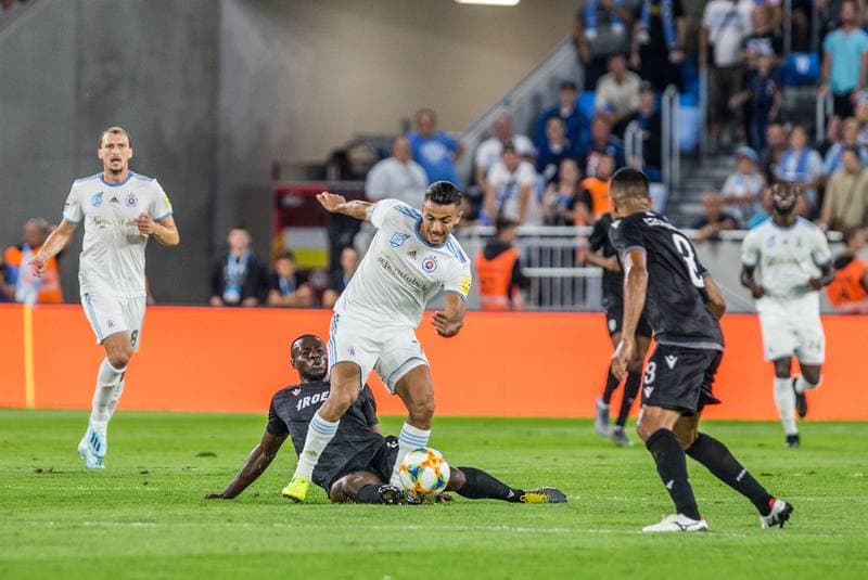 Football. UEFA Europa League. Slovan Bratislava - PAOK FC. 22.08.2019