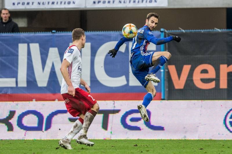 Football. PKO BP Ekstraklasa. Piast Gliwice - LKS Lodz. 15.12.2019