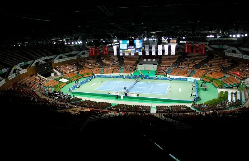 Tennis. Katowice Open. Camila Giorgi - Magda Linette. 08.04.2015