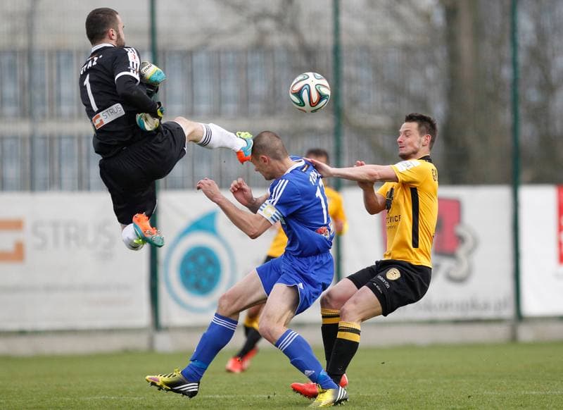 Football. I Liga. Pogon Siedlce - GKS Katowice. 19.04.2015