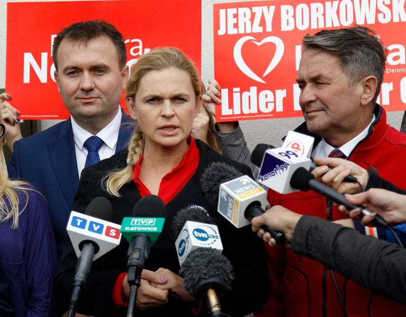 Barbara Nowacka. United Left. Press Conference. 07.10.2015