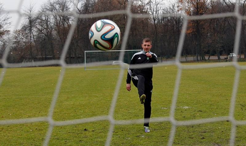 Football. GKS Katowice. Training. 12.11.2015
