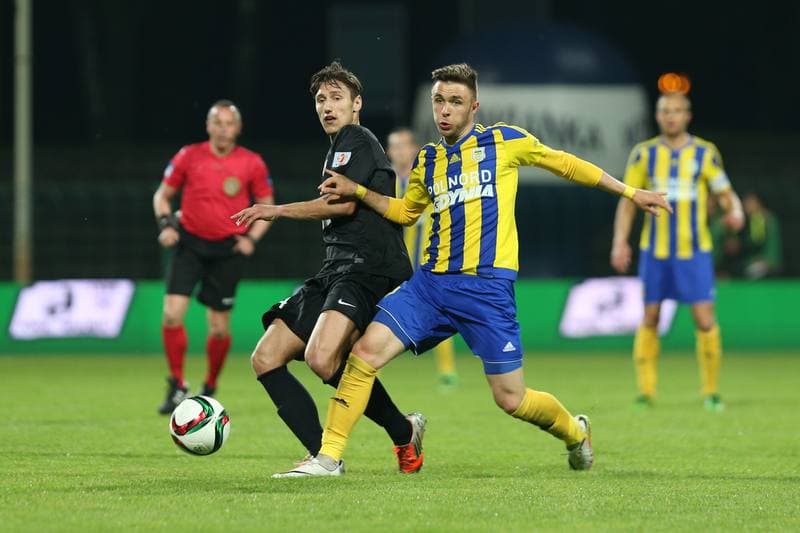 Football. I Liga. Rozwoj Katowice - Arka Gdynia. 06.05.2016
