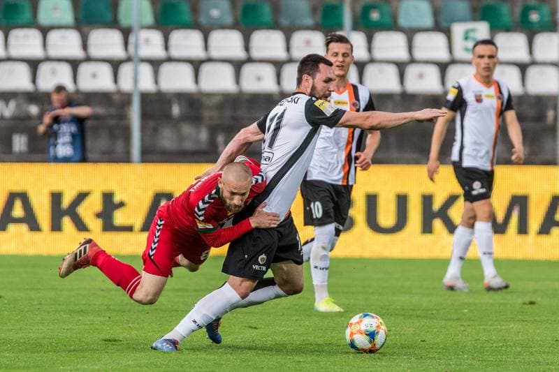 Football. Fortuna I Liga. Zaglebie Sosnowiec - Chrobry Glogow. 03.07.2020
