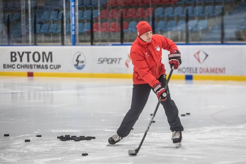 Ice Hockey. Poland national team. Training. 13.12.2021
