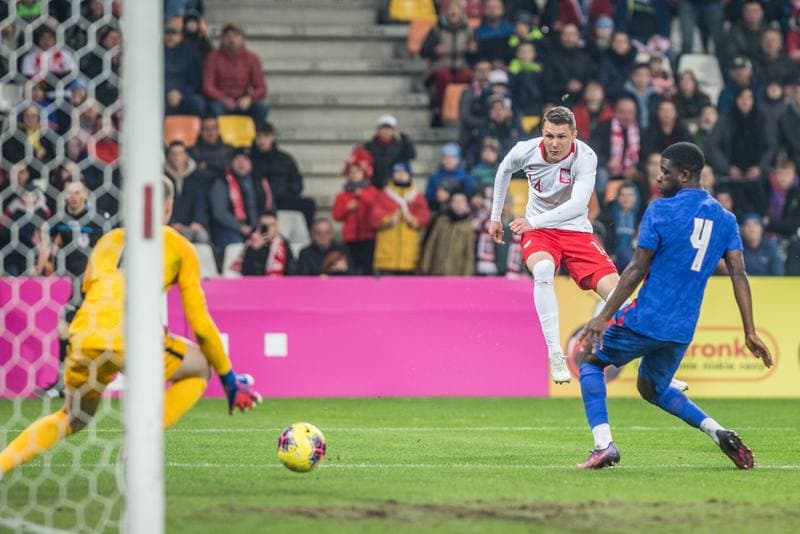 Football. UEFA Elite League. Poland - England. 25.03.2022
