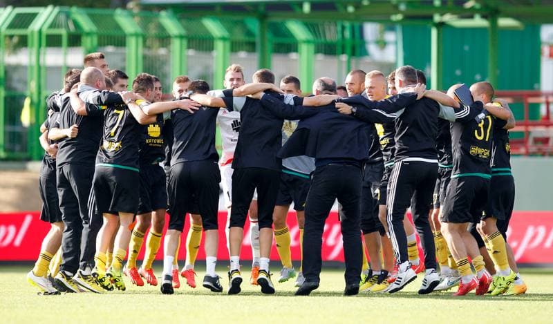 Football. Polish First League. GKS Belchatow - GKS Katowice. 05.09.2015