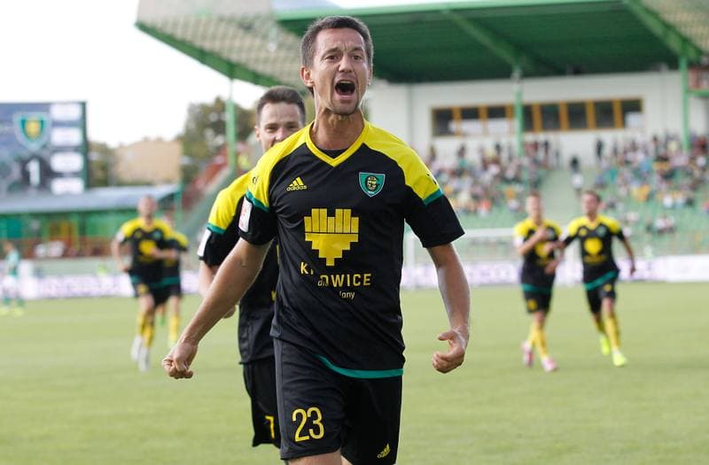 Football. Polish First League. GKS Belchatow - GKS Katowice. 05.09.2015