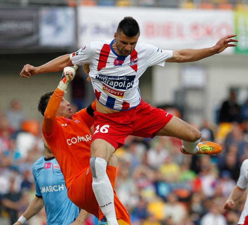 Football. T-Mobile Ekstraklasa. Podbeskidzie Bielsko Biala - Cracovia Krakow. 29.05.2015