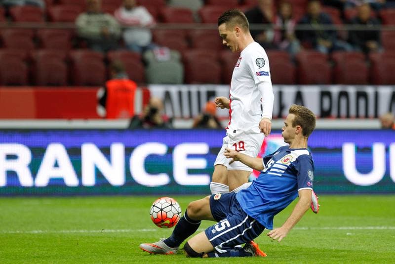 Football. UEFA Euro Qualifiers. Poland - Gibraltar. 07.09.2015