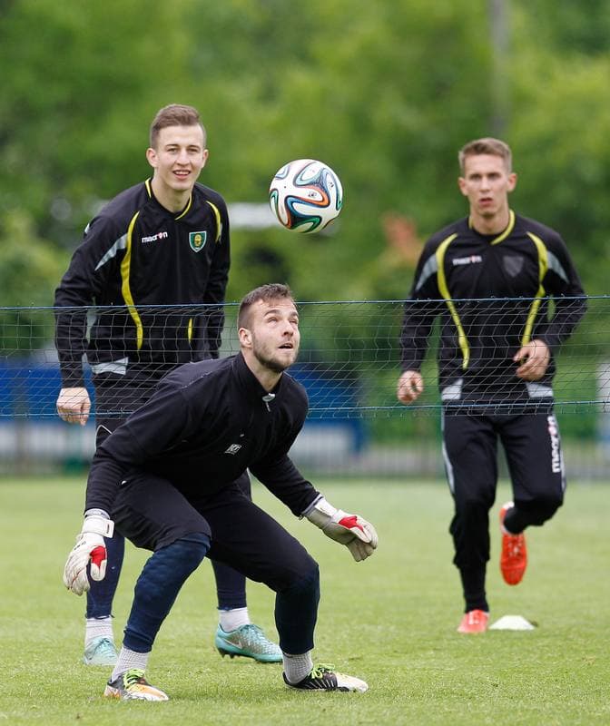 Football. GKS Katowice. Training. 28.05.2015