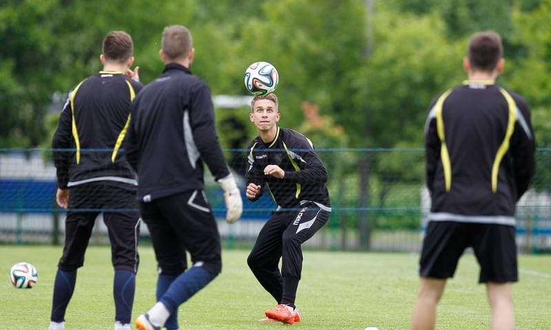 Football. GKS Katowice. Training. 28.05.2015