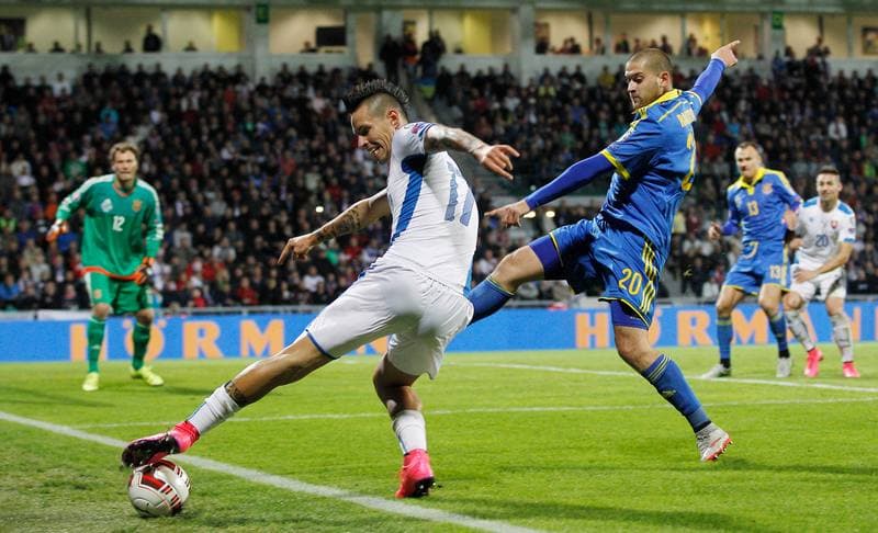 Football. UEFA Euro 2016 Qualifiers. Slovakia - Ukraine. 08.09.2015
