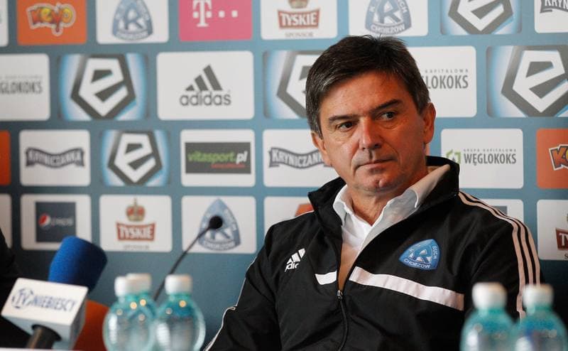 Football. Ruch Chorzow. Press Conference. 10.09.2015