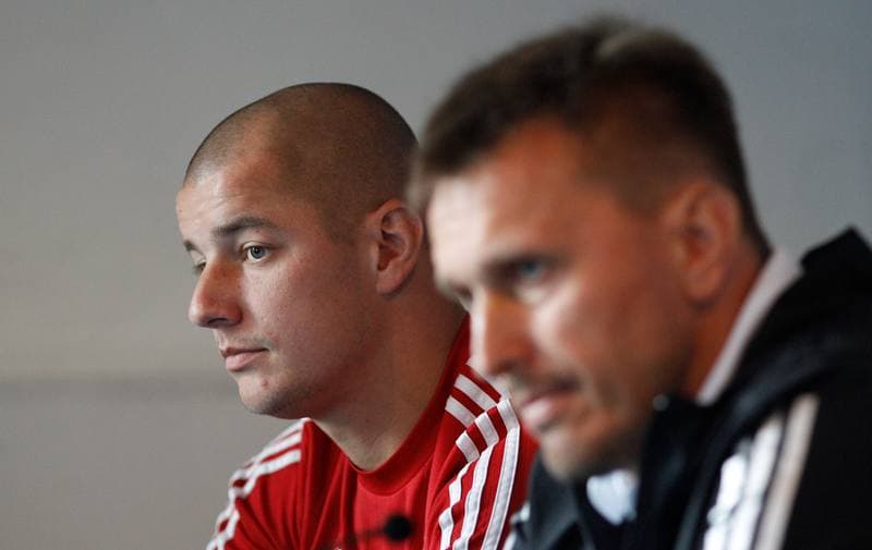 Football. Ruch Chorzow. Press Conference. 10.09.2015