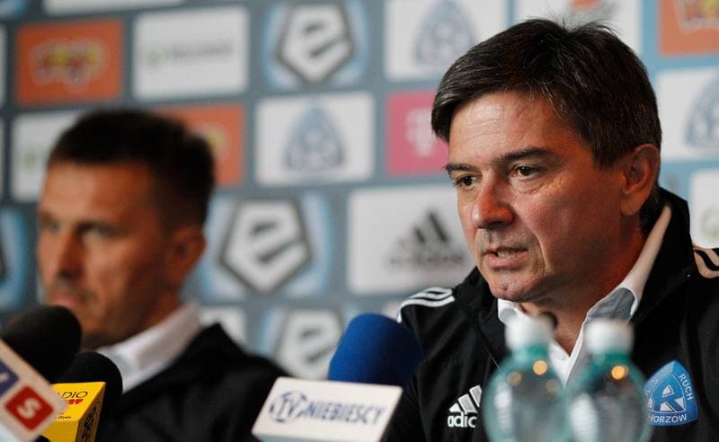Football. Ruch Chorzow. Press Conference. 10.09.2015