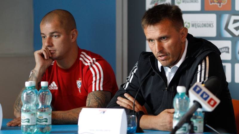 Football. Ruch Chorzow. Press Conference. 10.09.2015