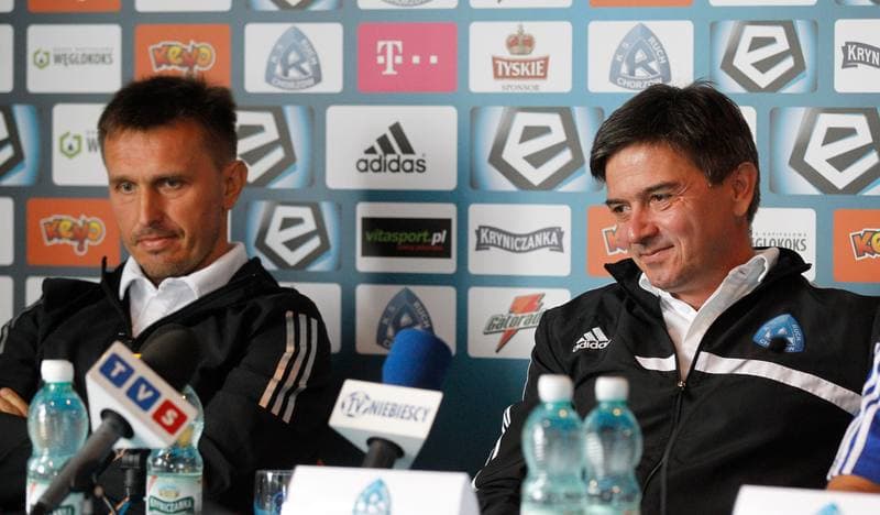 Football. Ruch Chorzow. Press Conference. 10.09.2015